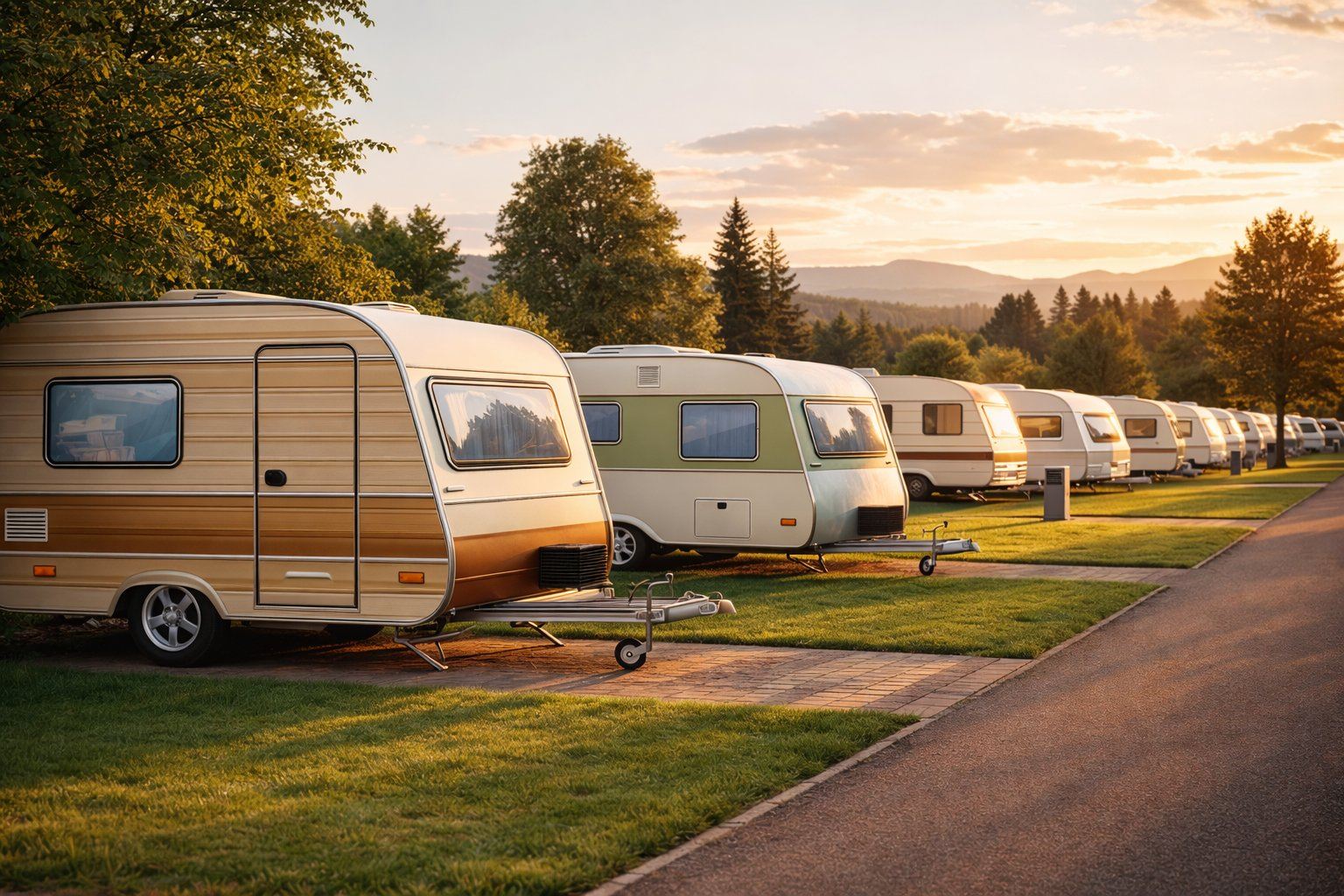 Caravanas BotoVan al atardecer